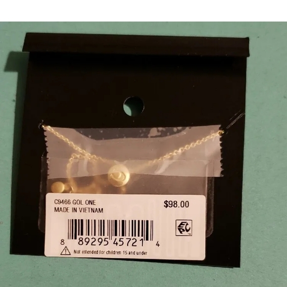 Coach Logo Script Slider Bracelet Multi Color Gold MSRP $98 - Picture 3 of 3